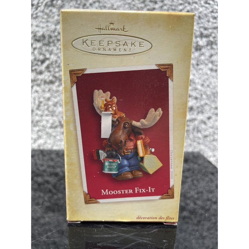 Hallmark Mooster Fix It Keepsake Christmas Ornament Handyman Holiday Card 2005